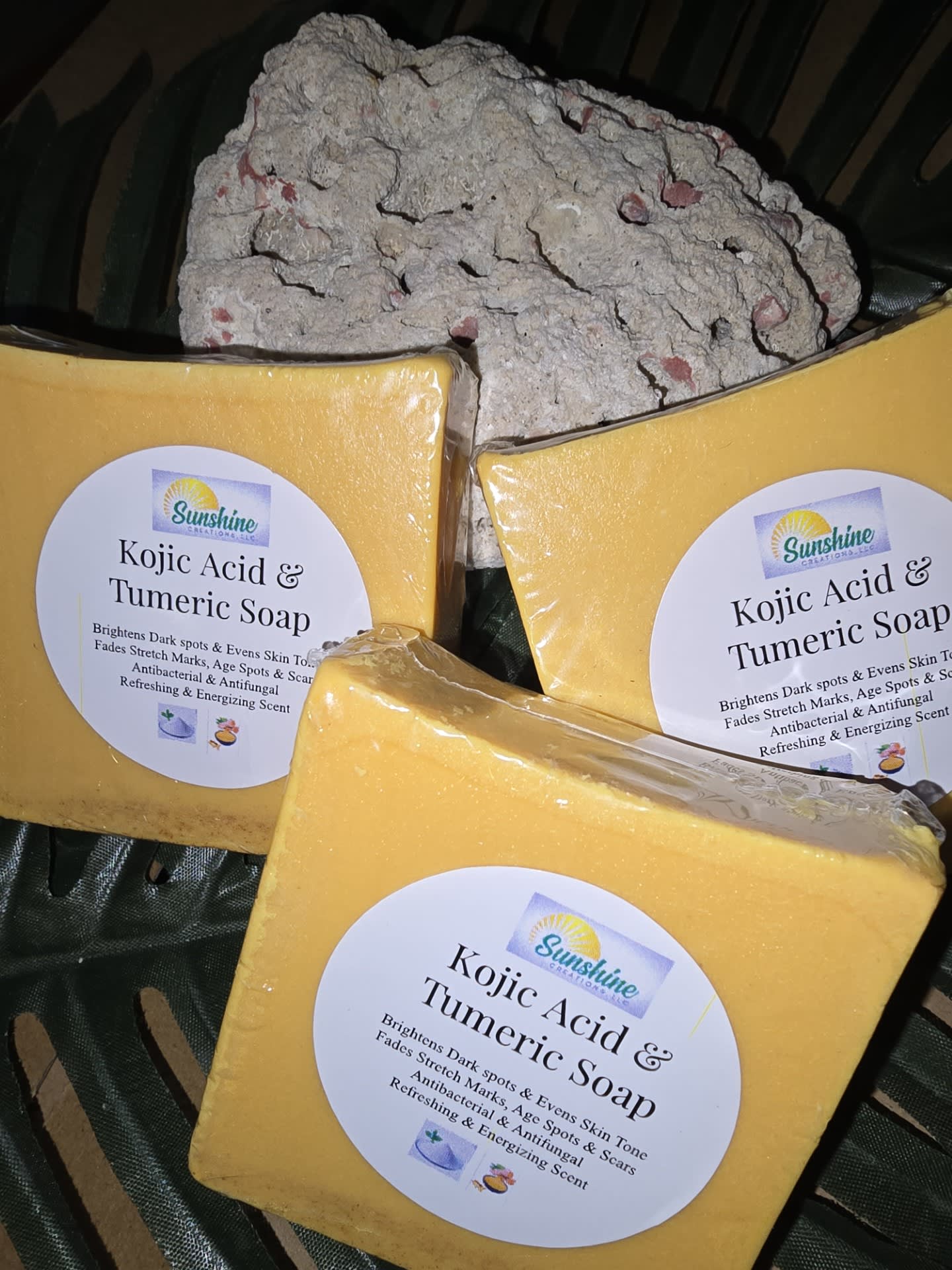 Fading Dark Spots: Kojic Acid & Turmeric Soap Combo