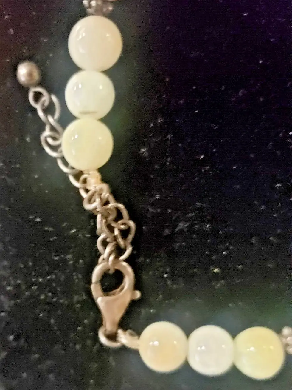 Thumbnail: One of a Kind Silver Jade Necklace 91.7g