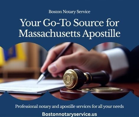 Boston Notary Service – Your Trusted Source for a Massachusetts Apostille