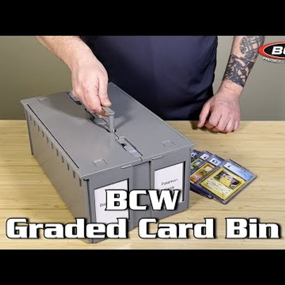Thumbnail: Graded Card Bin 2 Row - Gray