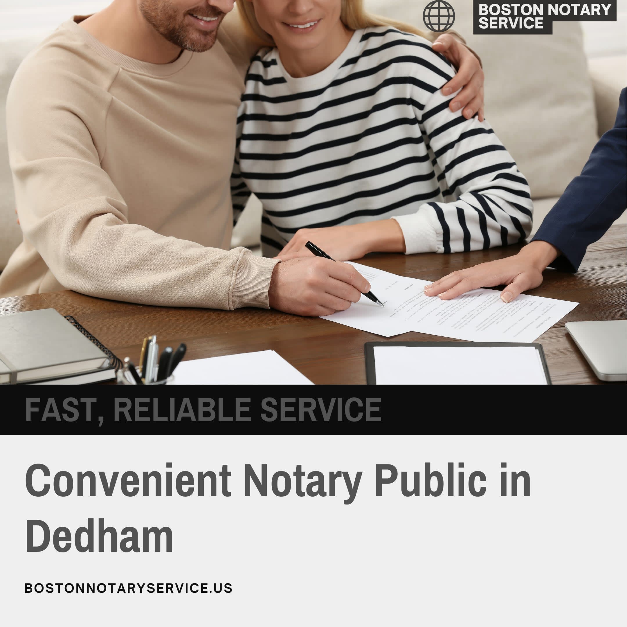 Dedham, MA Mobile Notary Service – Fast, Reliable, & Convenient Notary Public