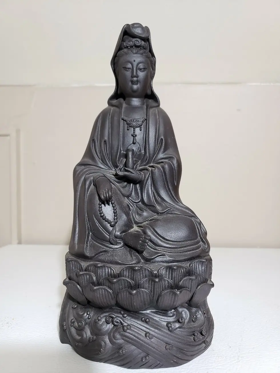 Thumbnail: Sitting Goddess Quan Yin Statue 13in