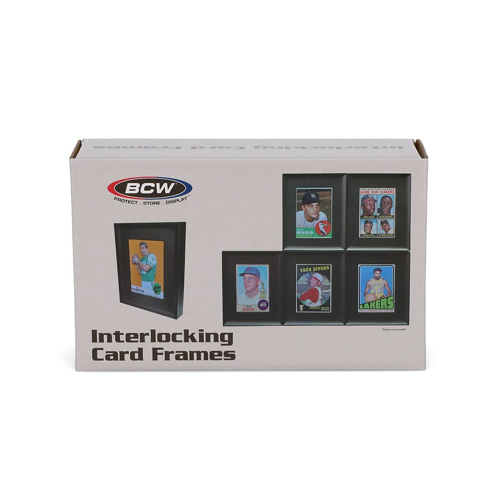 Thumbnail: Interlocking Card Frame - Black 6 frames per box