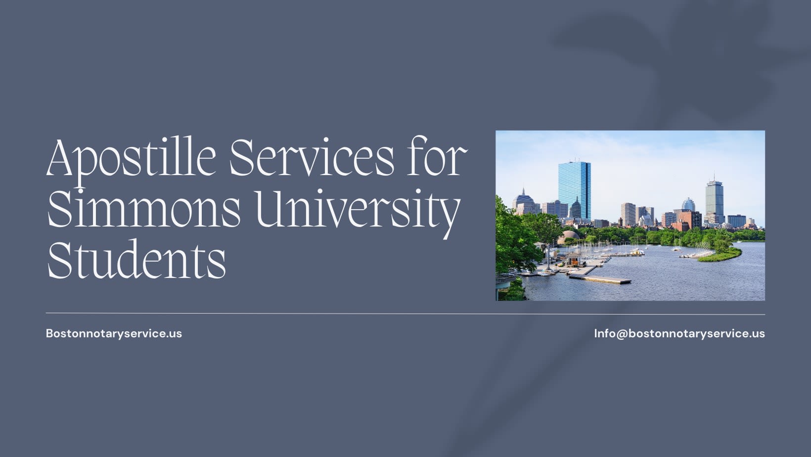 Apostille Services for Simmons University Students: Your Trusted Provider in Boston, Massachusett