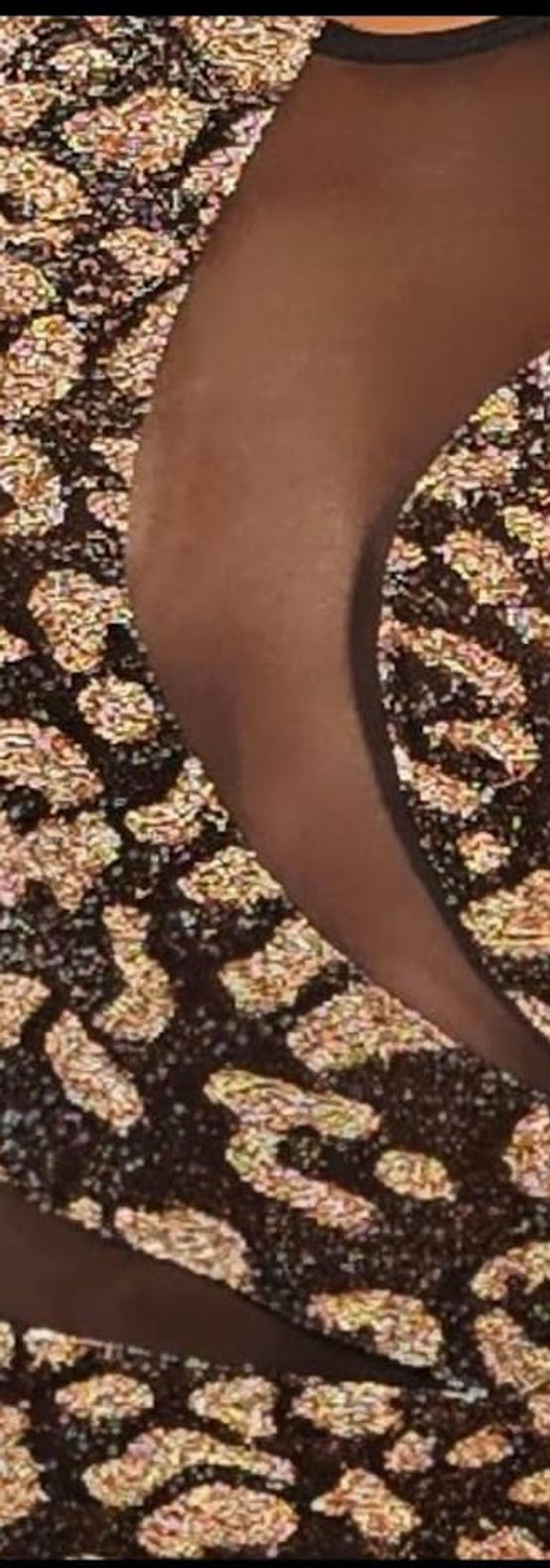 Thumbnail: Mesh And Shimmer Dress