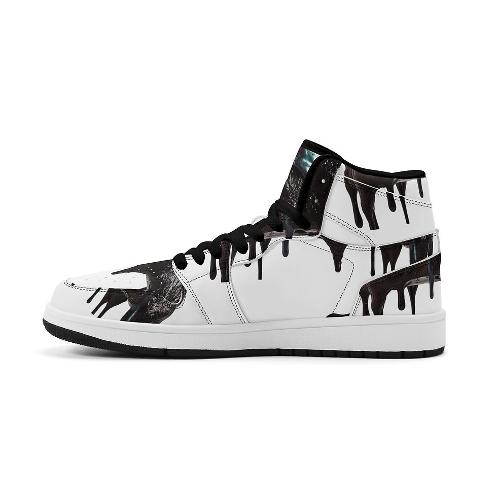 Thumbnail: Men's Premium PU Leather High Top Sneakers-V2