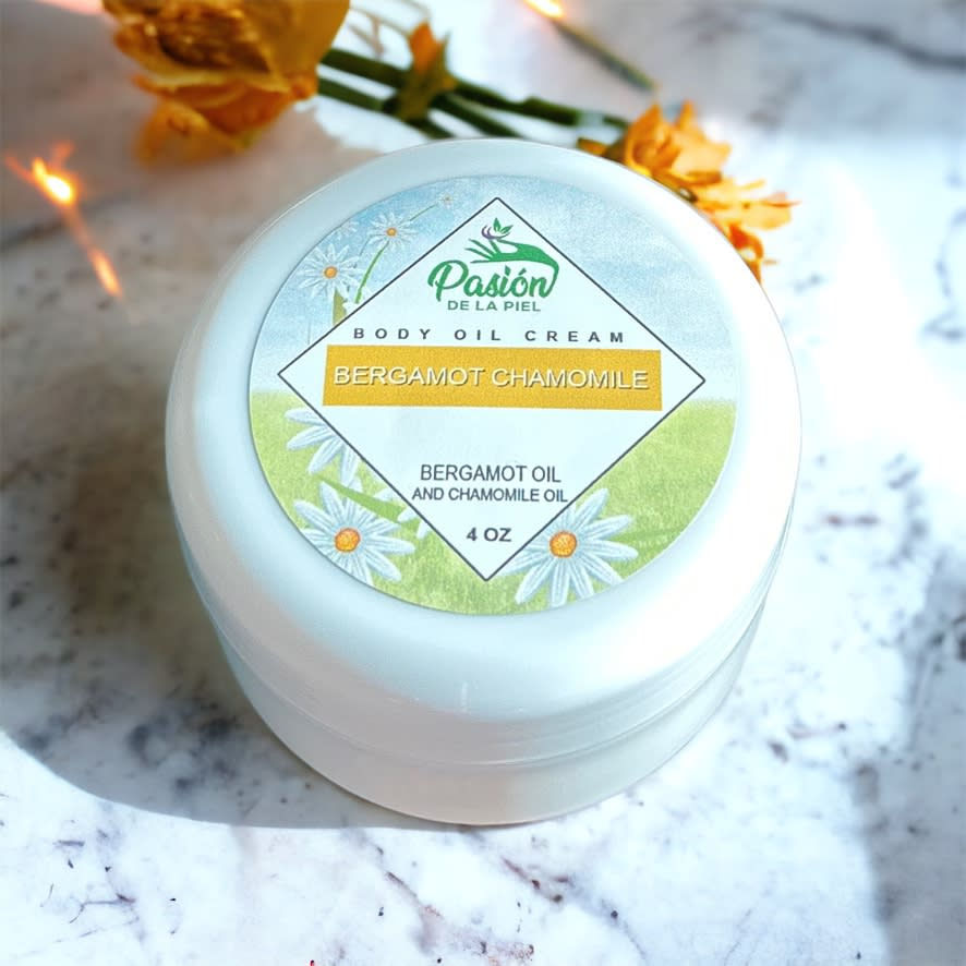 Bergamot Chamomile Body Oil Cream