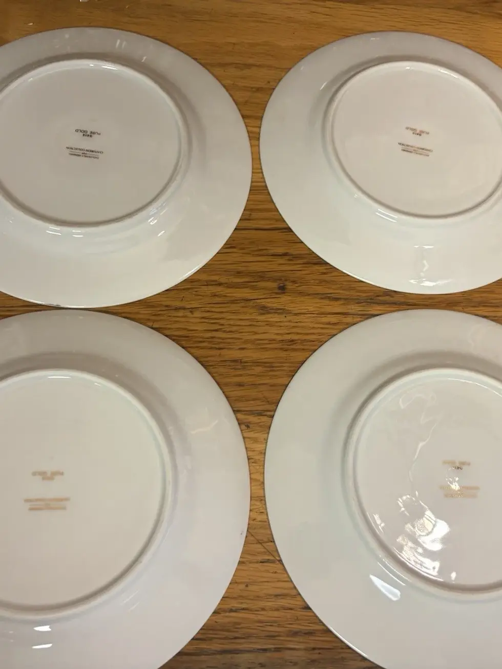 Thumbnail: 4 Centurion Pure Gold & White Angel Plates