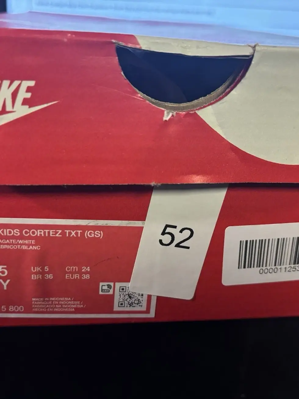 Thumbnail: Nike Cortez Big Kids Apricot Pink Size 5.5y