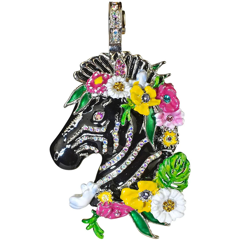 Thumbnail: Kirks Folly ZOEY ZEBRA Magnetic Enhancer silvertone