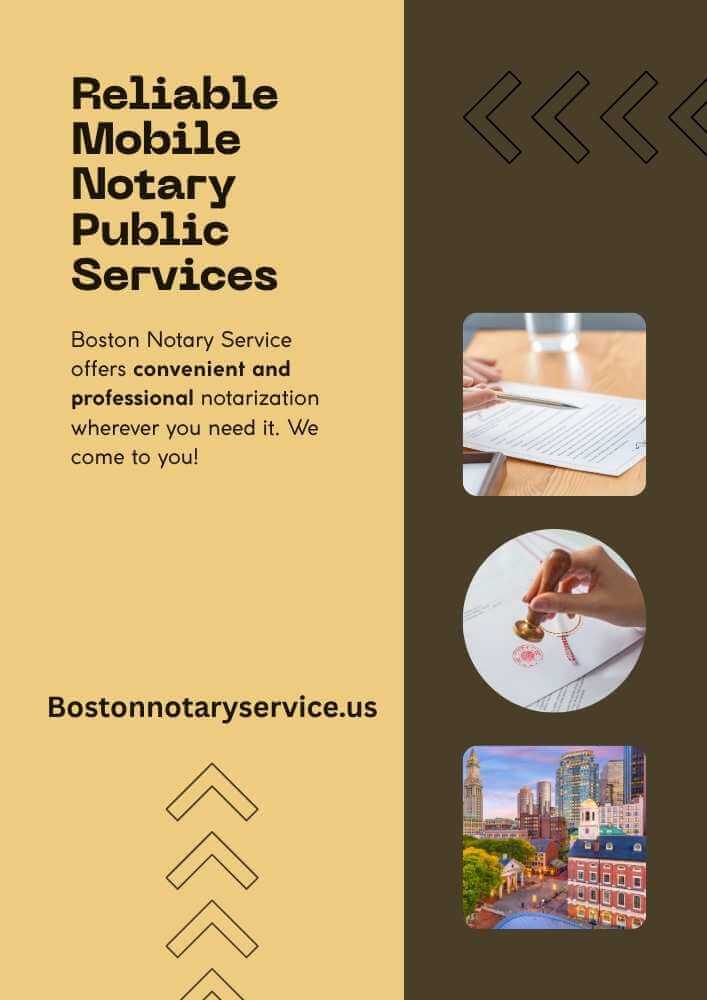 Mobile Notary Public Services for Greater Boston – Boston Notary Service