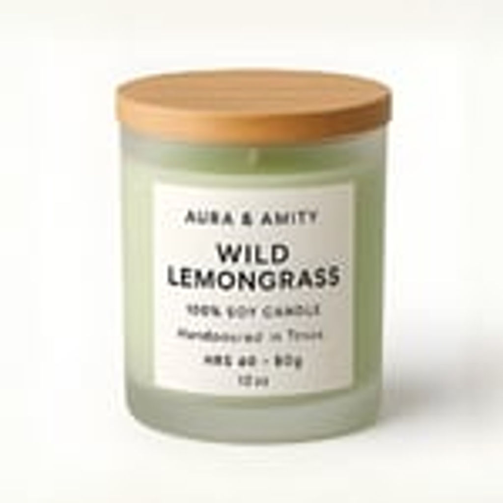Wild Lemongrass Soy Wax Candle