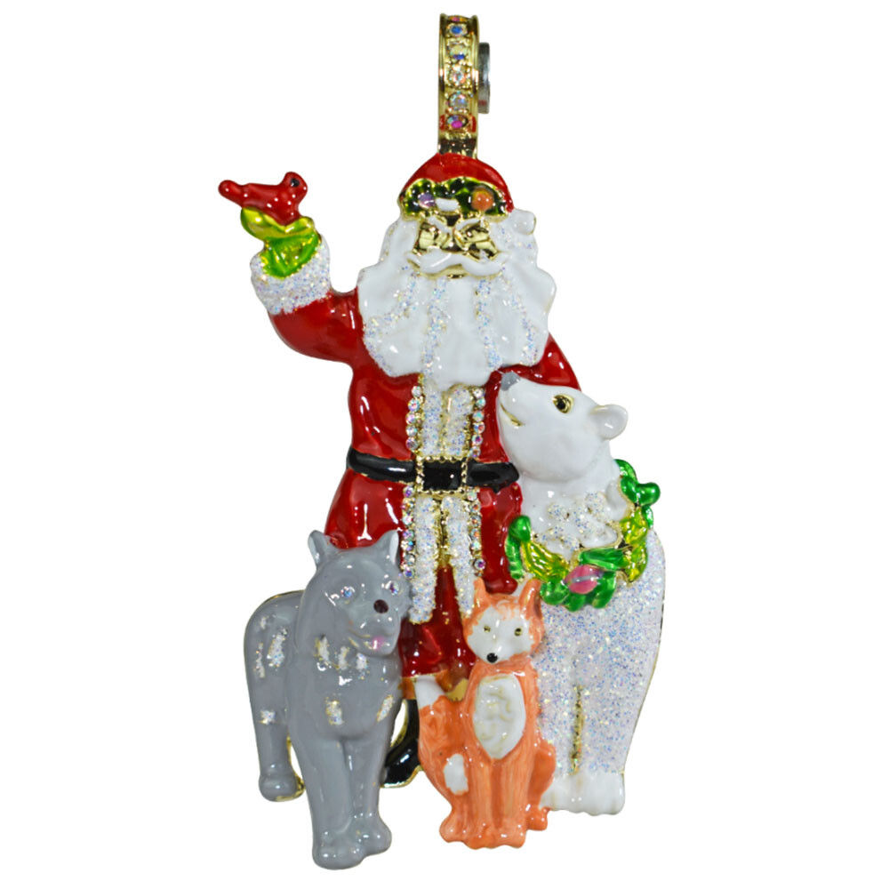KIRKS FOLLY Santa's Enchanted Woodland Friends Magnetic Enhancer goldtone