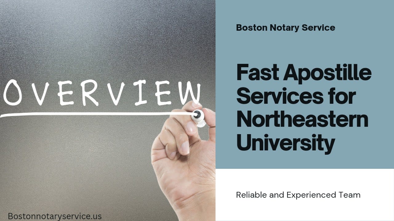 Apostille Services for Northeastern University – Fast, Reliable, and Experienced