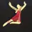 Thumbnail: Rare 1997 Liztech Leaping Dancer Ballerina Pin