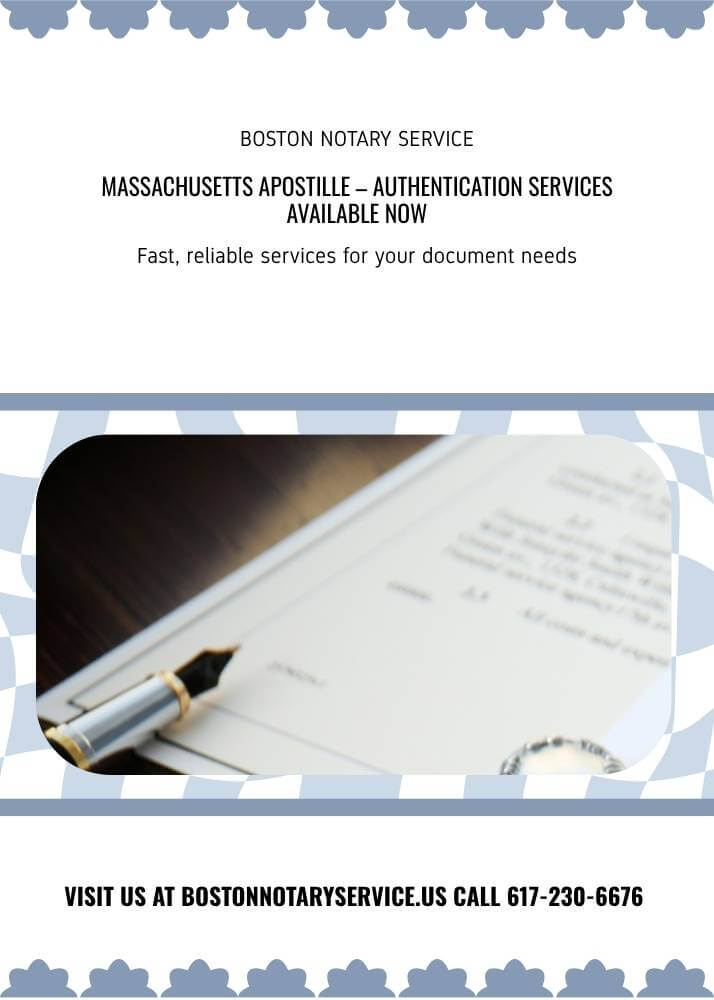 Massachusetts Apostille – Authentication Services by Boston Notary Service