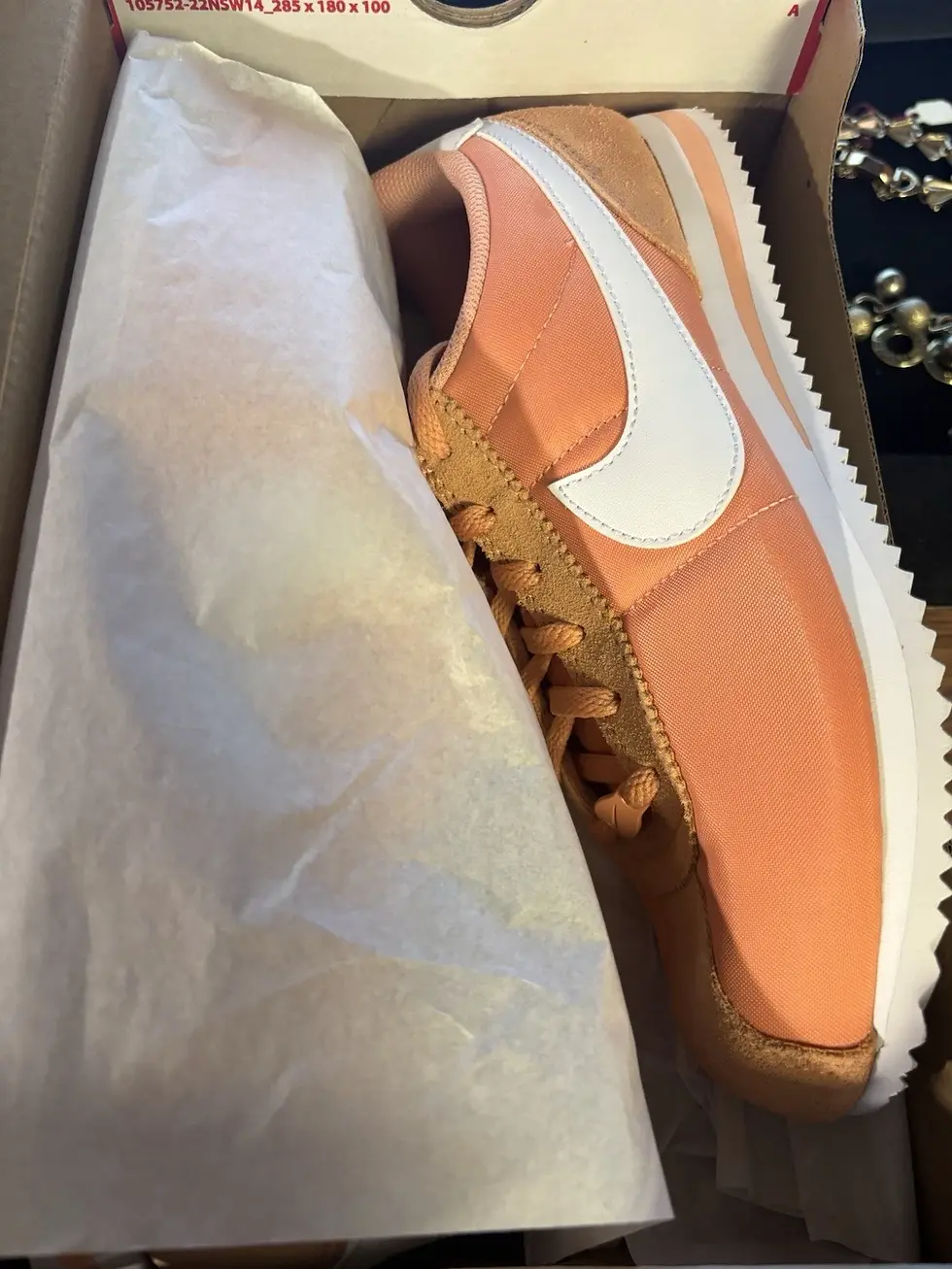 Thumbnail: Nike Cortez Big Kids Apricot Pink Size 5.5y