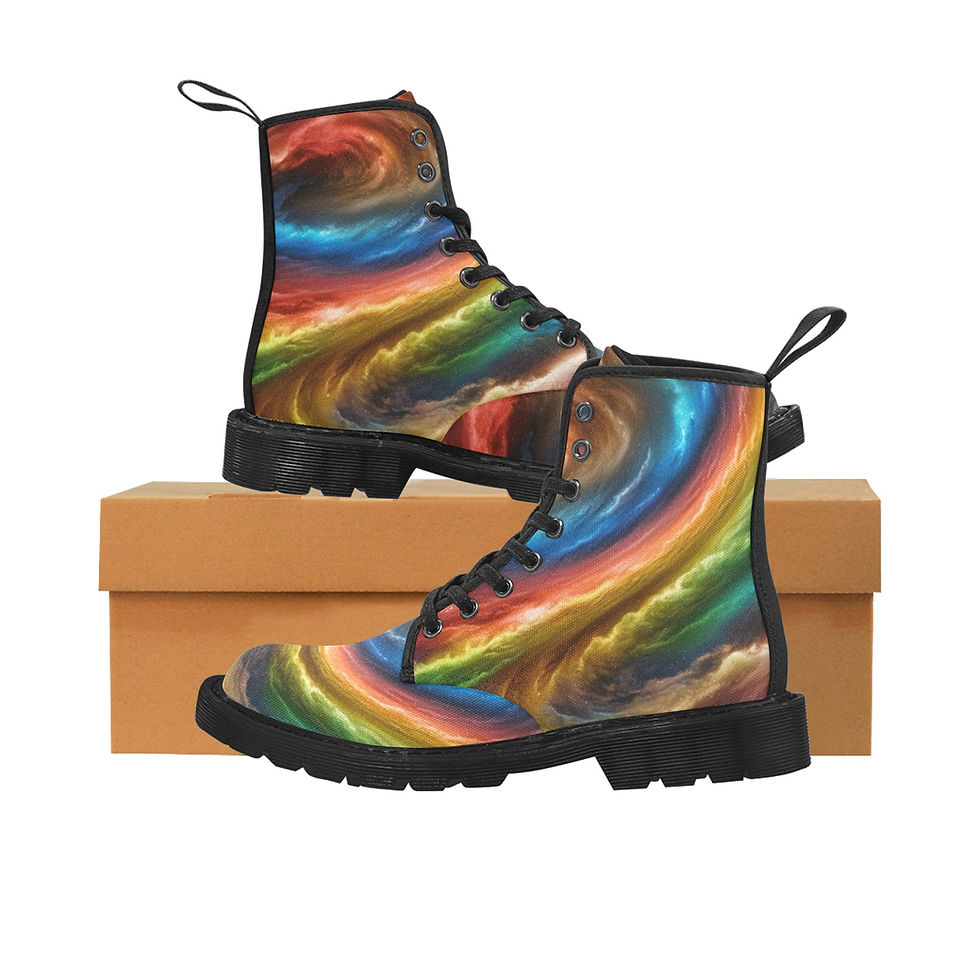 Thumbnail: Men's Lace Up Canvas Boots (Model1203H)