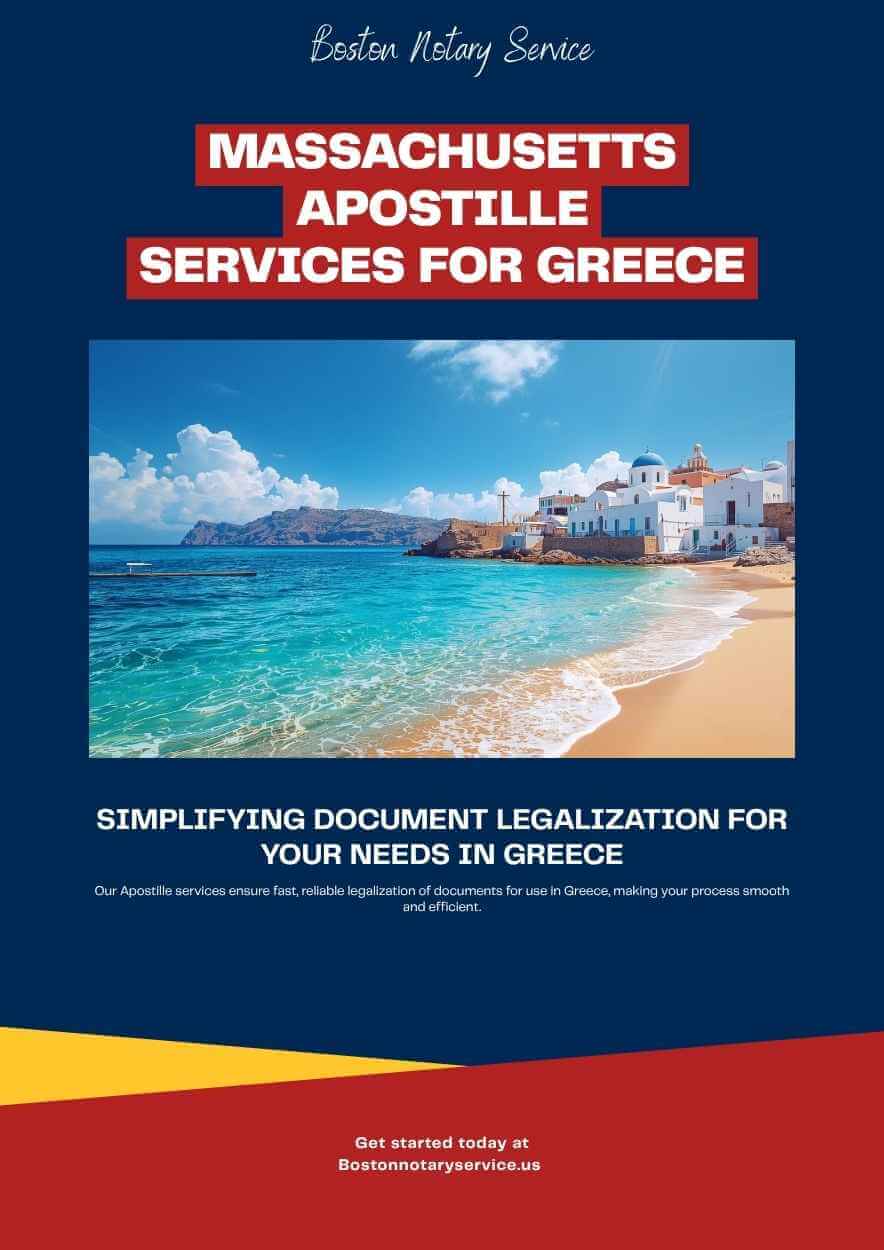 Massachusetts Apostille for Greece