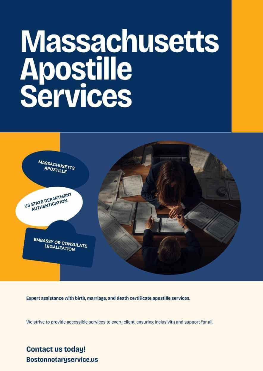 Massachusetts Apostille Service: Birth, Marriage Death Certificate Apostille services in massachusetts