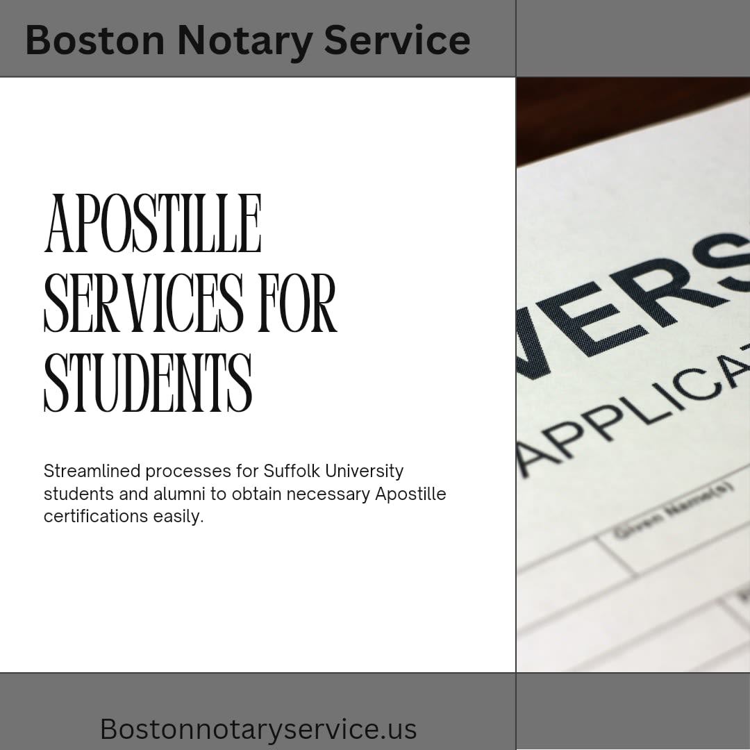 Apostille Services for Suffolk University Students & Alumni