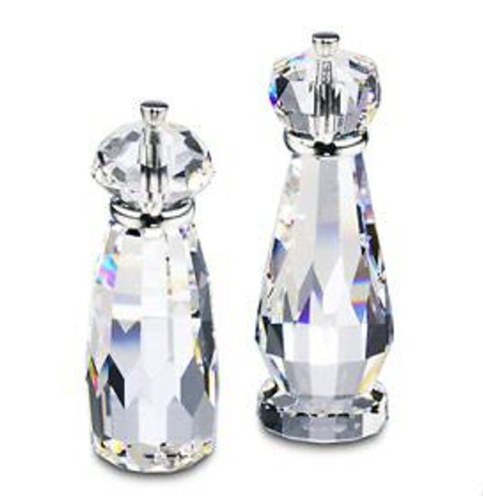 SWAROVSKI CRYSTAL MEMORIES SALT & PEPPER miniature figurine set 665053