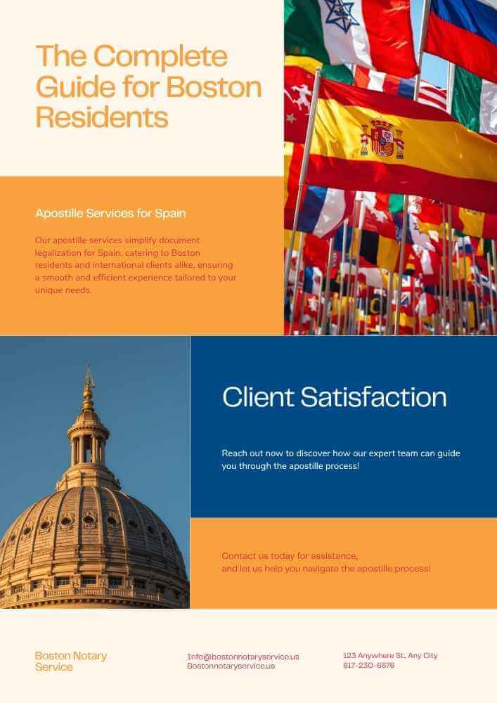 Apostille in Massachusetts for Spain: The Complete Guide for Boston Residents & International Clients