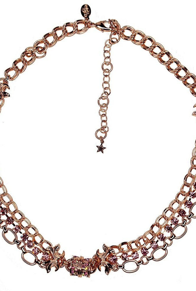 KIRKS FOLLY EMPRESS CHAIN MAGNETIC INTERCHANGEABLE NECKLACE rosetone