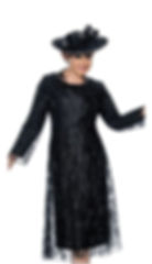Dorinda Clark Cole 5312-BLK Church Dress
