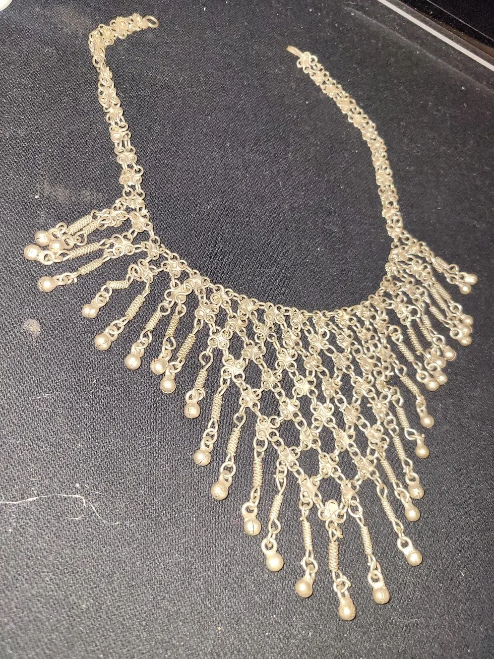 Thumbnail: Vtg Egyptian Filigree Jewelry Set