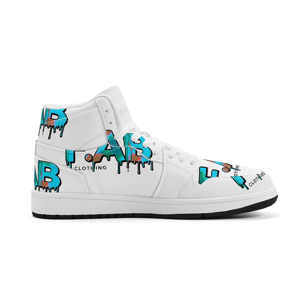 Thumbnail: Men's Premium PU Leather High Top Sneakers-V2