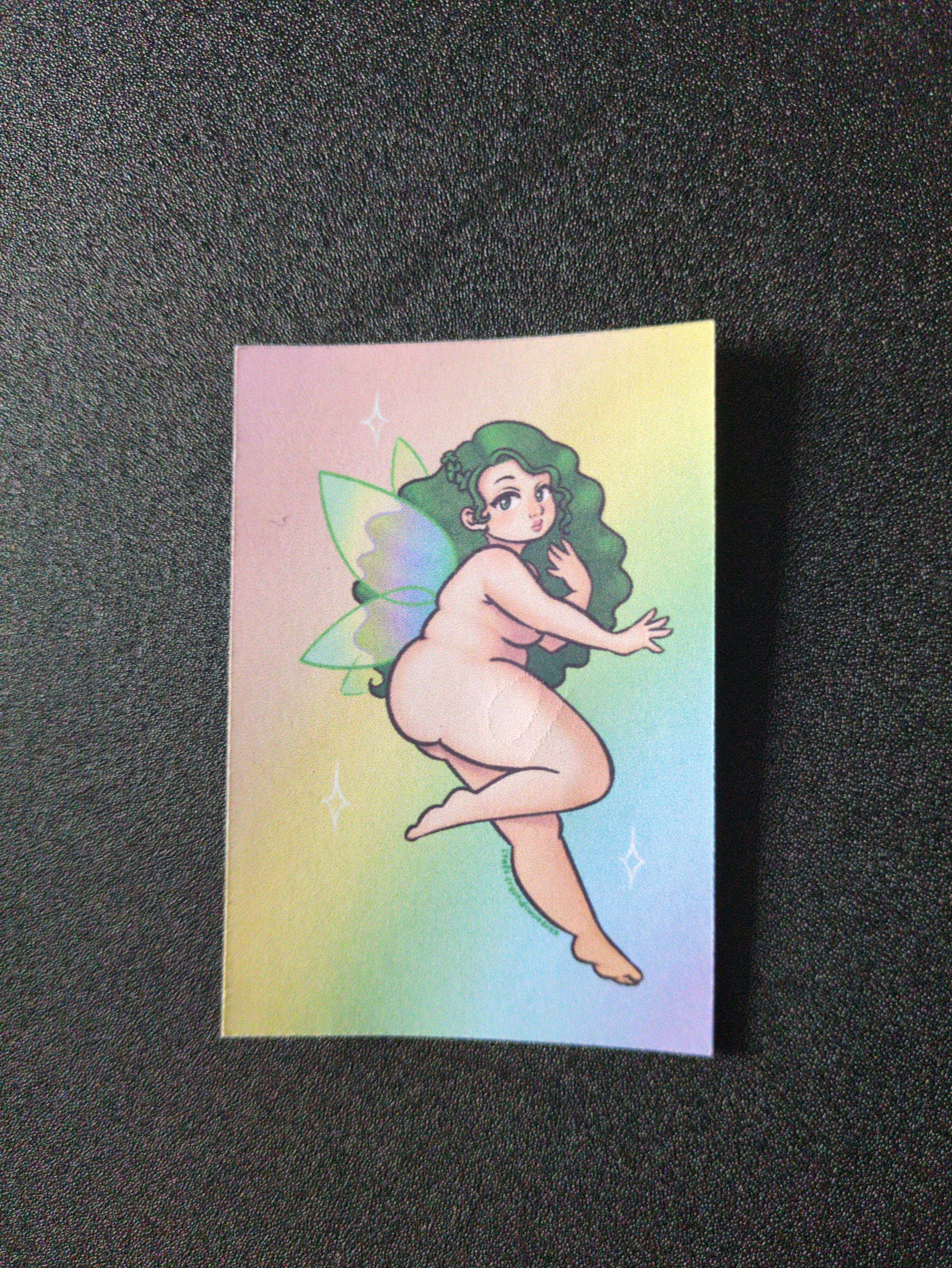 Green Haired Fairy Sticker