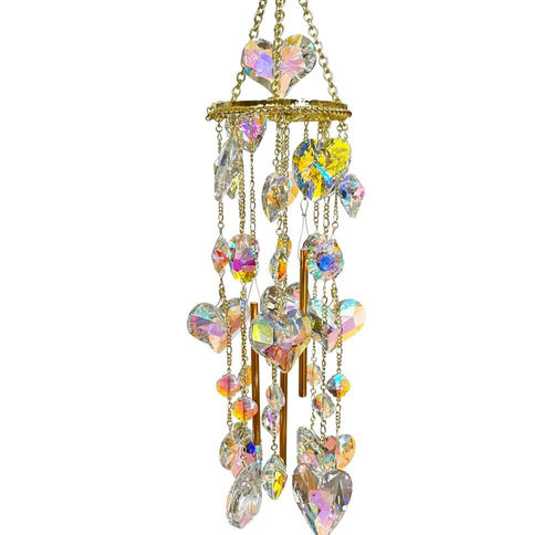 Kirks Folly Baby Bliss Forever Loved Wind Chime goldtone