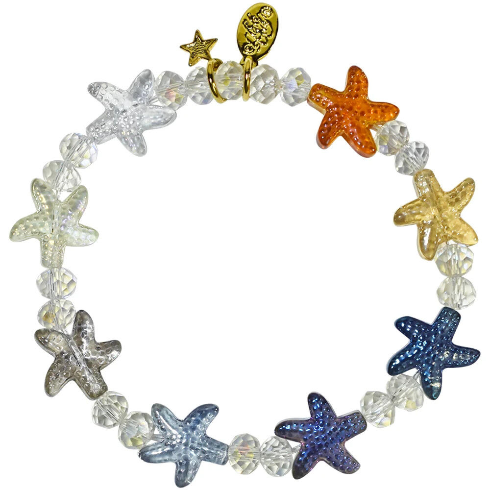 KIRKS FOLLY Magical Starfish Stretch Bracelet goldtone