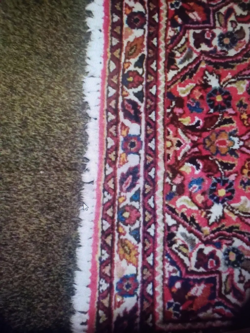Thumbnail: Handmade Super Sarouk Wool Rug 29x60in