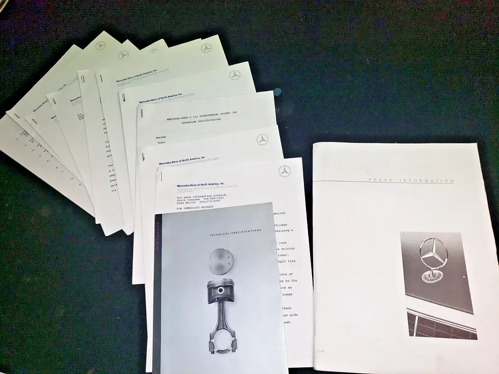 Thumbnail: 1992 Mercedes-Benz Media Info Press Kit