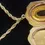 Thumbnail: Gold Filled Locket & Chain Purple Stone