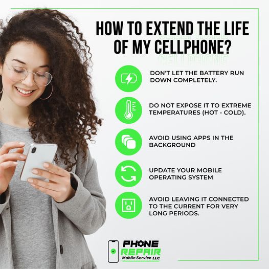 There are several ways to extend the life of your phone: