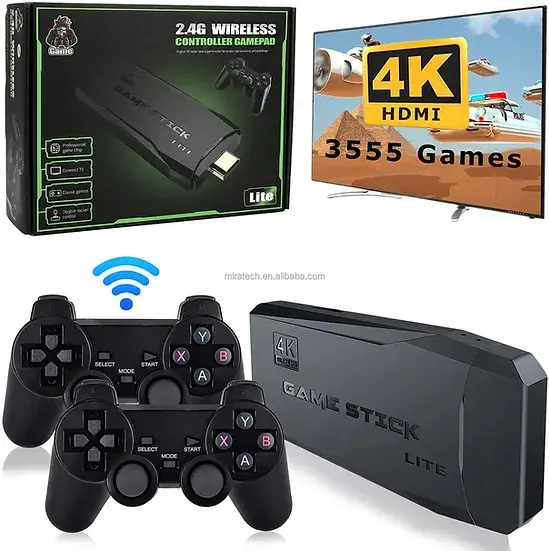 Thumbnail: Video Stick Retro Classic Games With Dual Wireless Controller Gamepad Joystick
