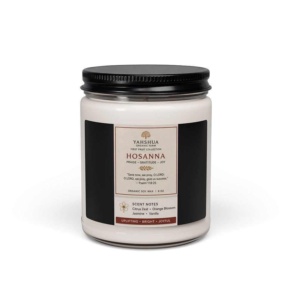 Thumbnail: Hosanna Scented Soy Candle, 9oz — Uplifting Citrus & Jasmine Jar Candle