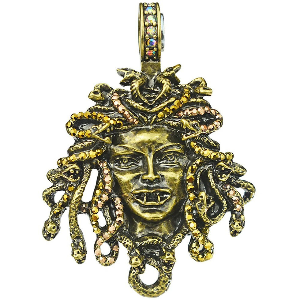 Thumbnail: Kirks Folly Crystal Vampire Medusa Magnetic Enhancer ~ brass ox
