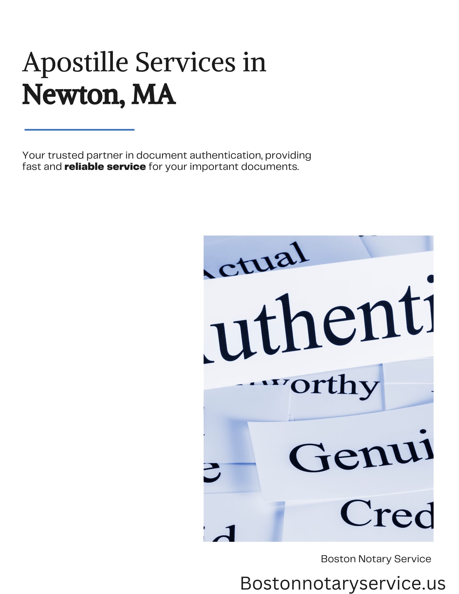 Apostille Services in Newton, MA: Your Trusted Partner in Document Authentication