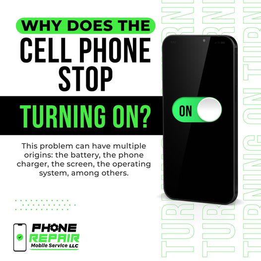 Why does the cell phone stop turning on?