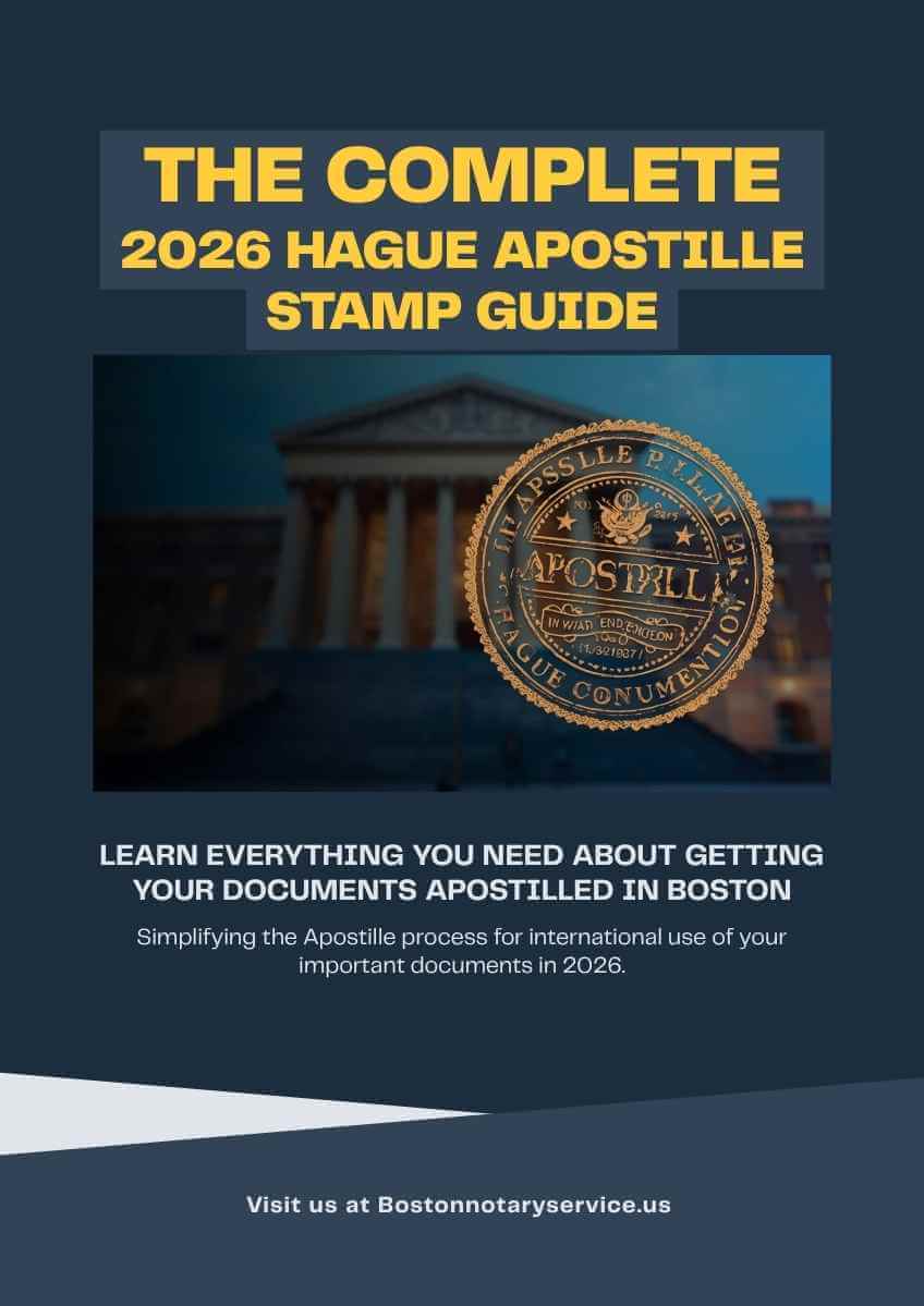 Hague Convention of 1961 Apostille Stamp in Boston, MA — The Complete 2026 Guide