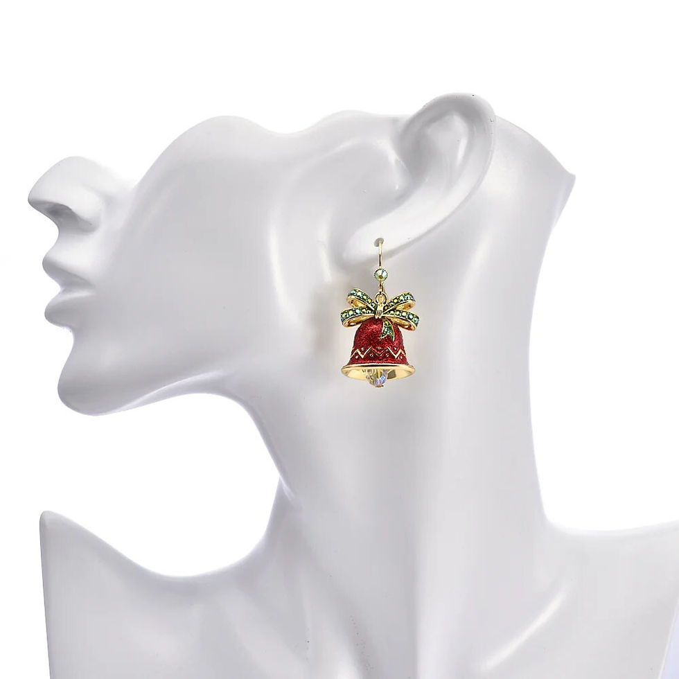 Thumbnail: Kirks Folly A Bell Rings and an Angel Gets Its Wings Leverback Earrings Goldtone