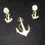 Thumbnail: Enamel Nautical Anchor Earrings & Brooch
