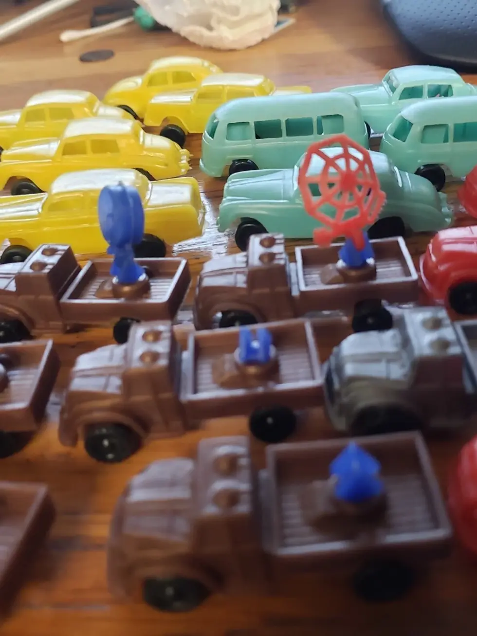 Thumbnail: 25 Vintage Plastic Toy Cars & Jeeps Hong Kong