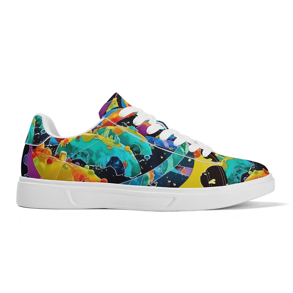 Thumbnail: Adult Low Top Leather Skateboard Shoes WIth Personalized Logo /Name