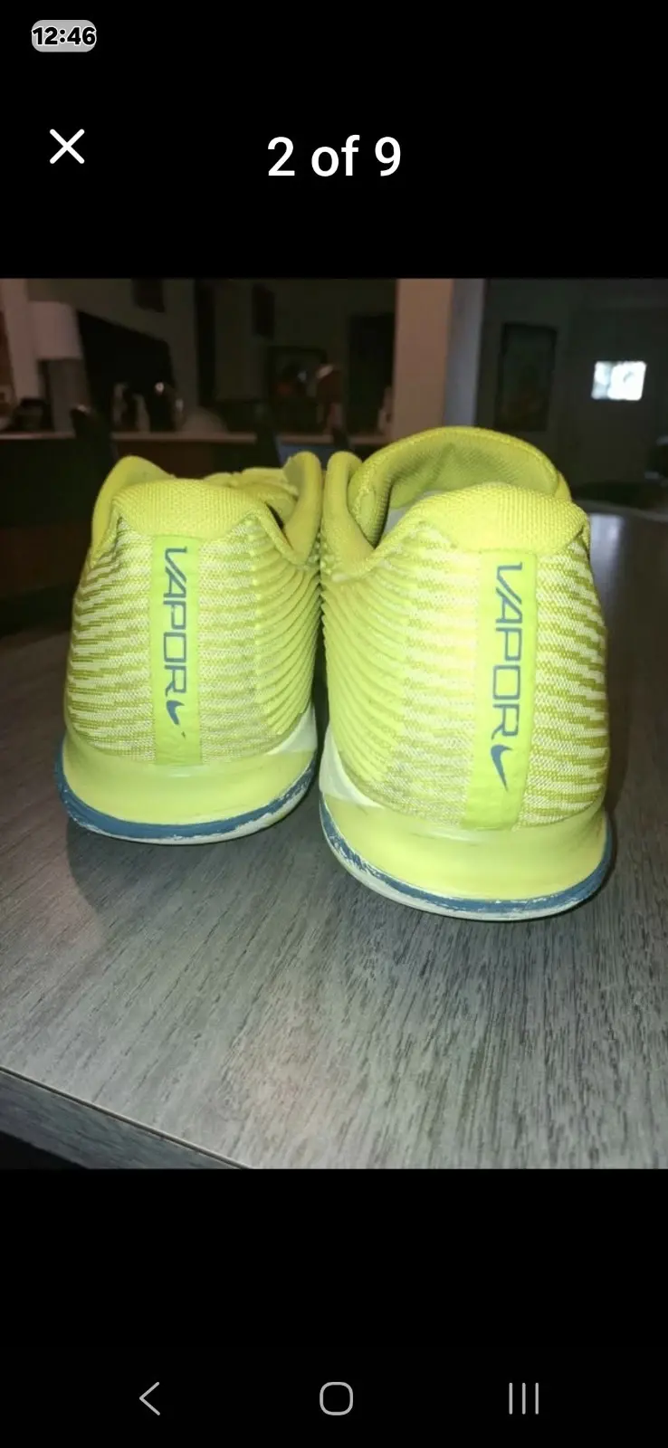 Thumbnail: Men's Size 10.5  NikeCourt Air Zoom Vapor 12 Premium HC