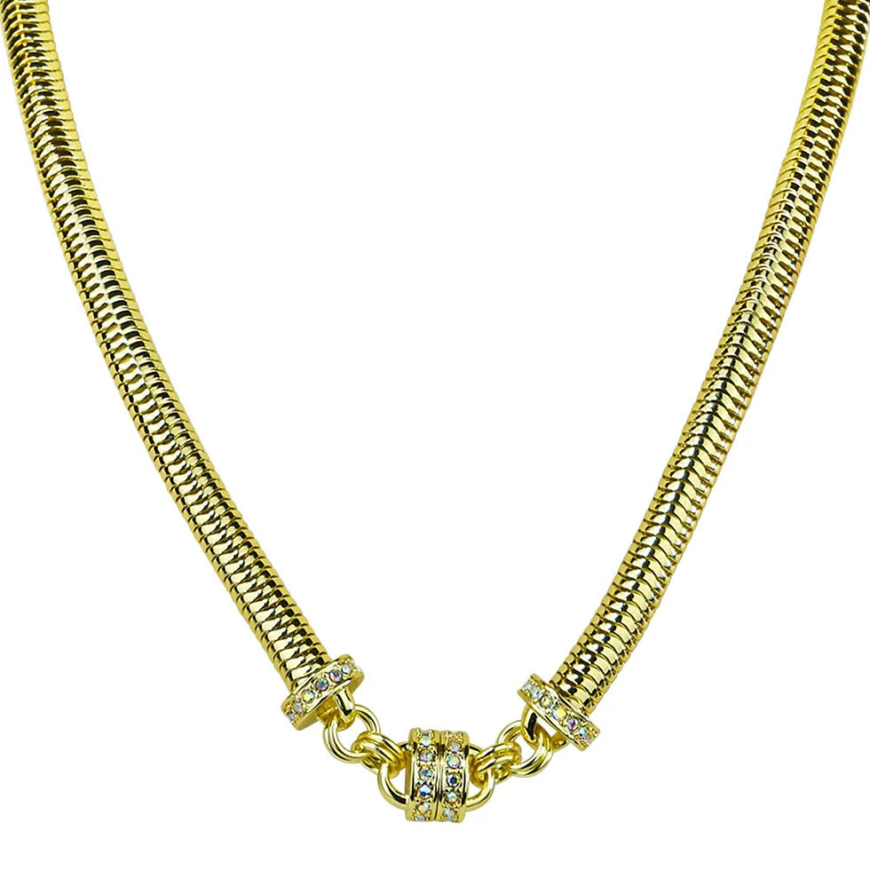 Thumbnail: Kirks Folly Snake Chain 32" Magnetic Interchangeable Necklace goldtone